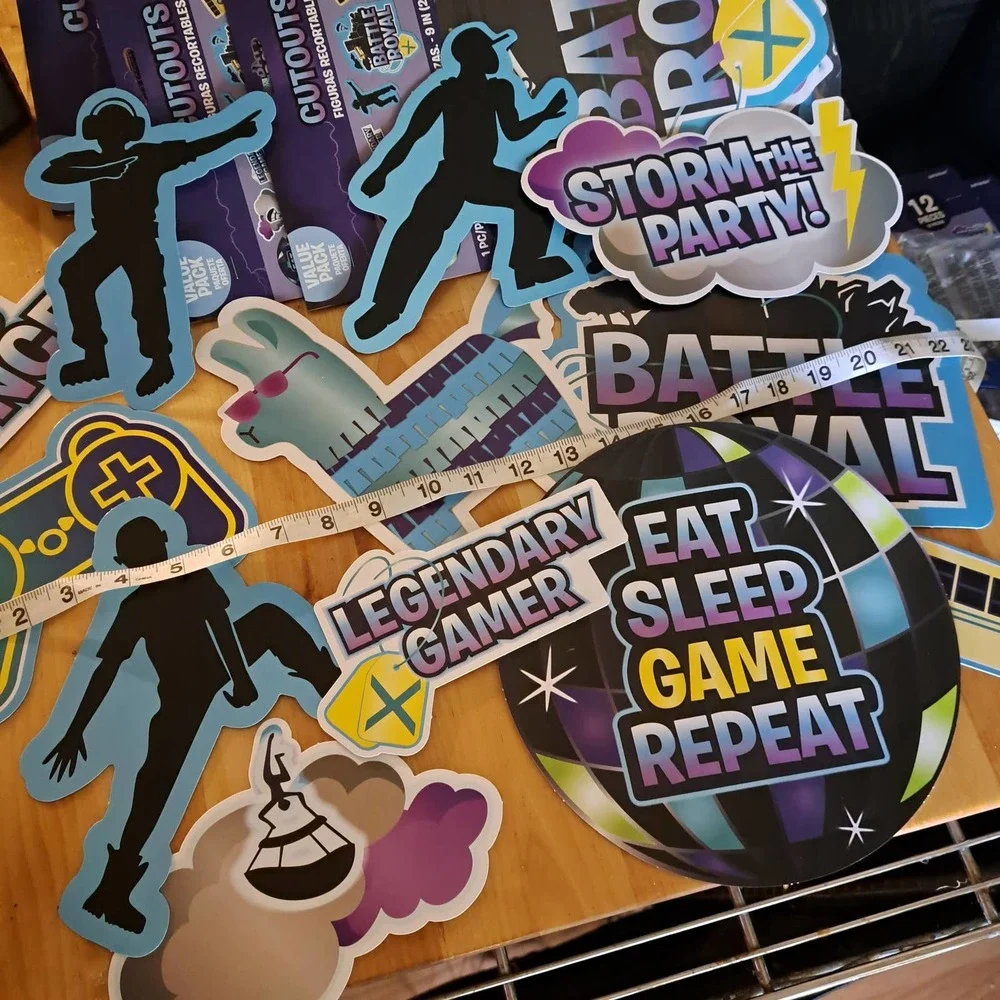 48 GAMERS - Extra Large Battle Royal Gamer Birthday Party Decorations!